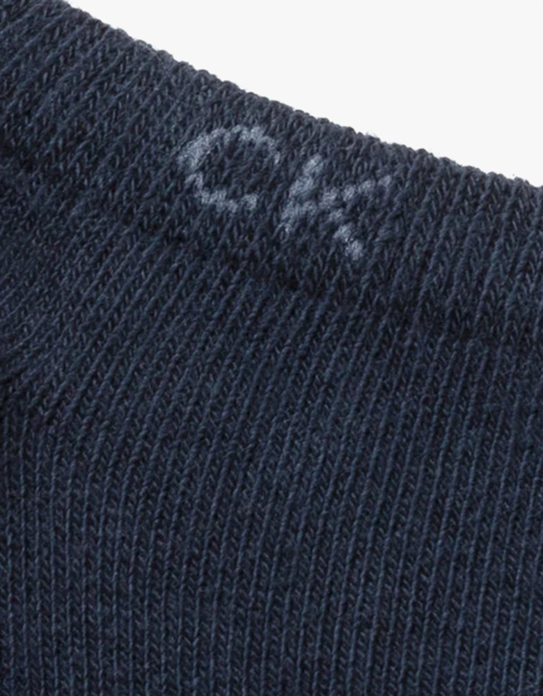 2 Pack Mens Ankle Trainer Socks Navy
