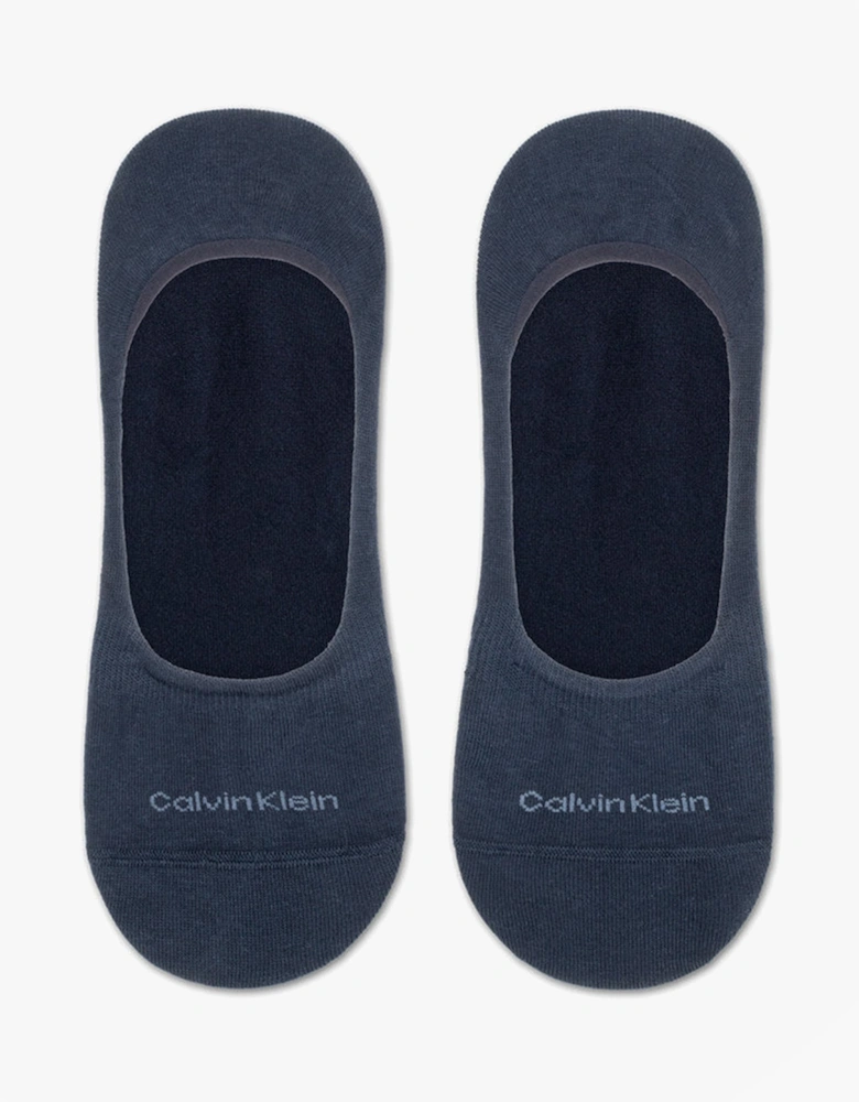 2 Pack Mens Invisible Socks Navy