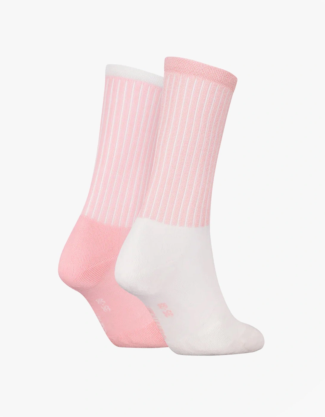 2 Pack Trainer Womens Crew Socks Pink