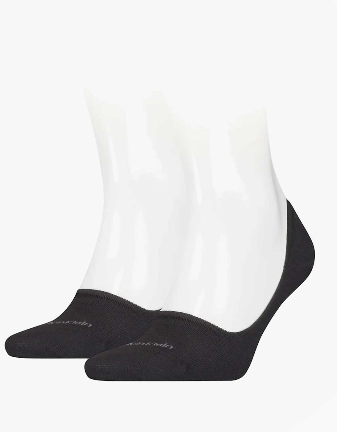 2 Pack Mens Invisible Socks Black