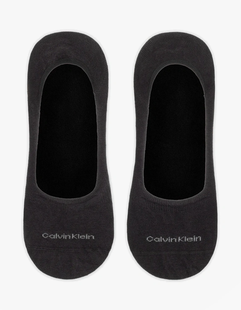 2 Pack Mens Invisible Socks Black