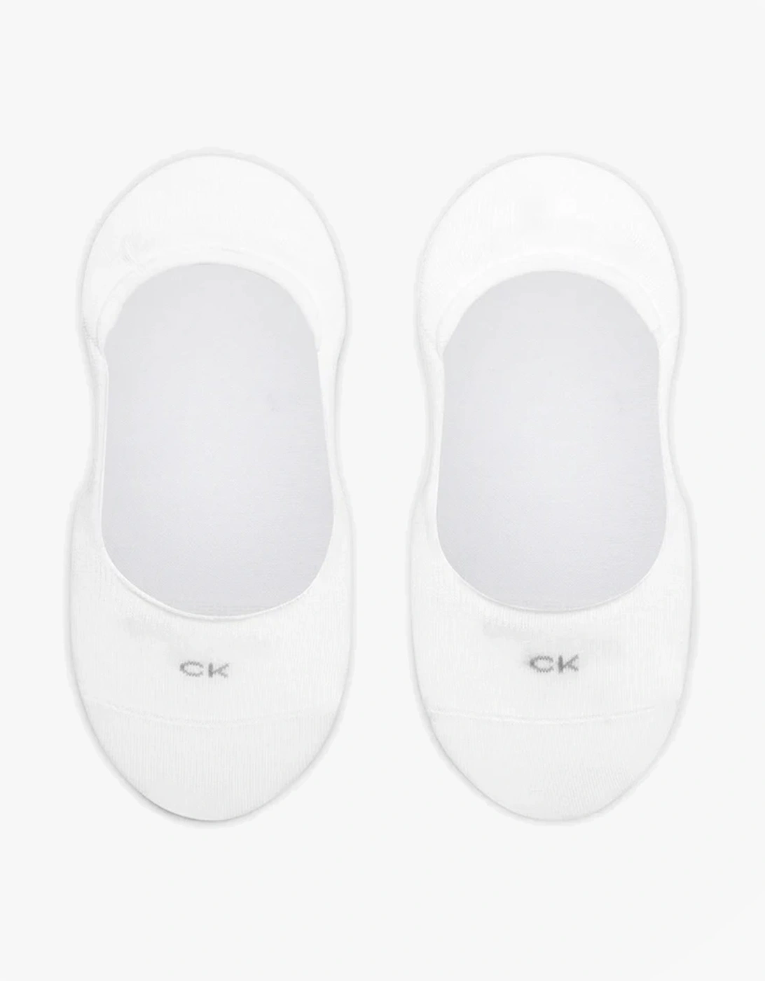 2 Pack Womens Invisible Socks White, 3 of 2