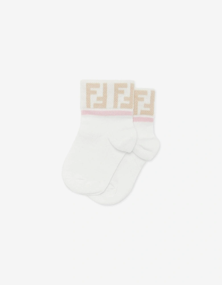 Baby Girls Logo Socks Set (5 Pairs) in Multicolour