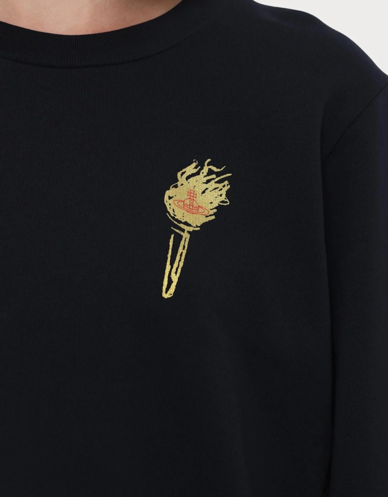Women's Navy Iris Sweatshirt