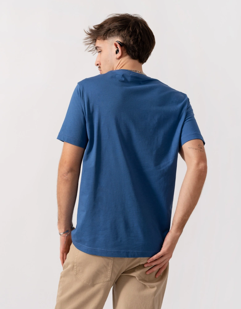 Mens Regular Fit Short Sleeve Shield Logo T-Shirt - 442 Vintage Blue