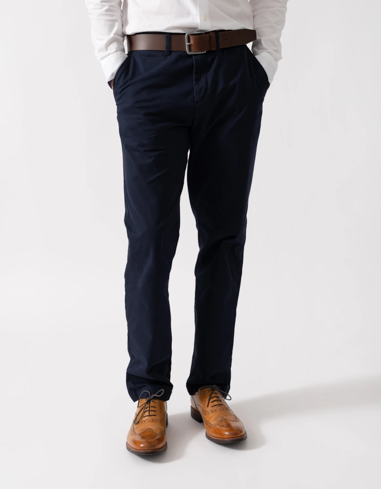 Mens Regular Fit Classic Chinos - 433 Evening Blue