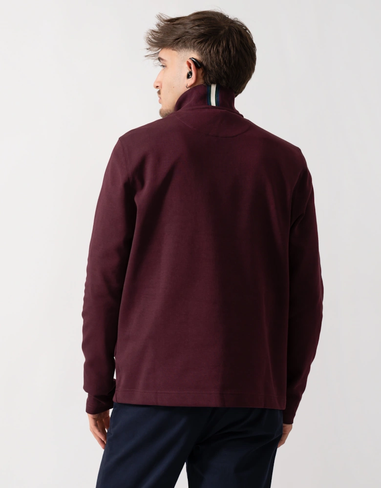 Actos Mens 1/4 Zip Sweatshirt - Maroon
