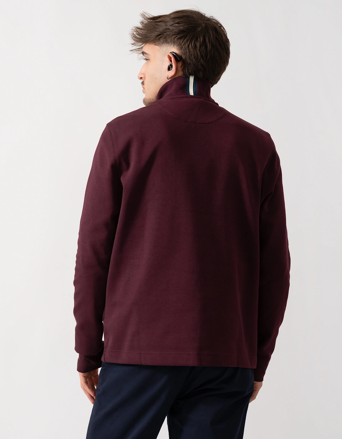 Actos Mens 1/4 Zip Sweatshirt - Maroon