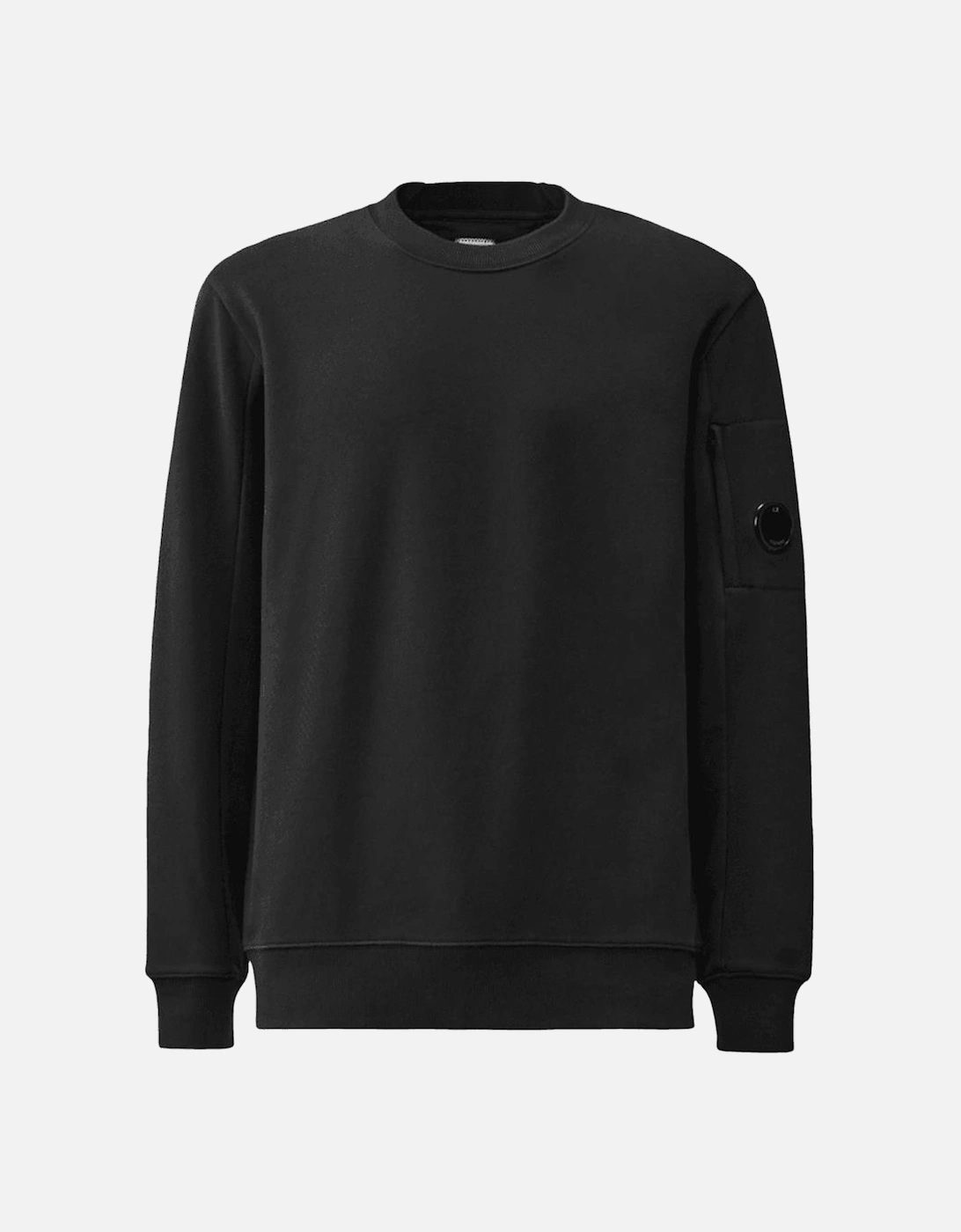 Cotton Lens Logo Crew Neck Black Tracksuit