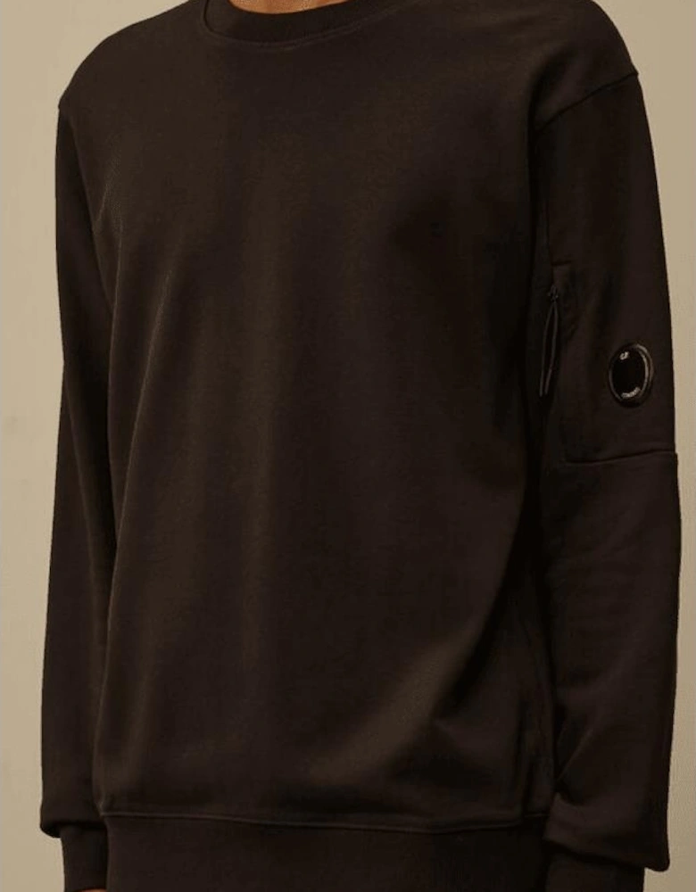 Cotton Lens Logo Crew Neck Black Tracksuit