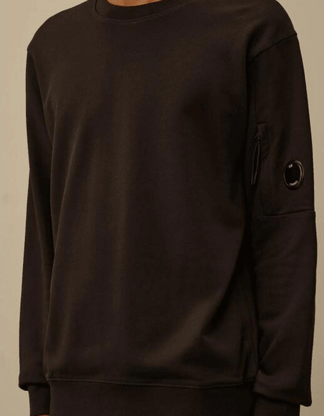 Cotton Lens Logo Crew Neck Black Tracksuit