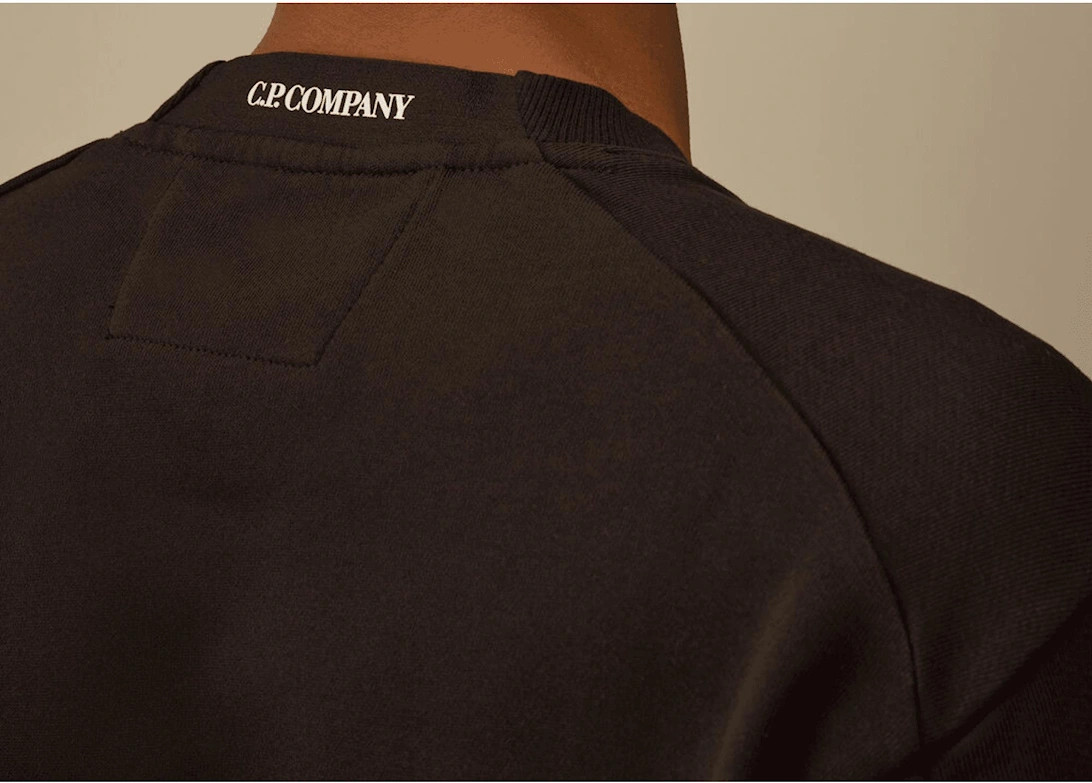 Cotton Lens Logo Crew Neck Black Tracksuit