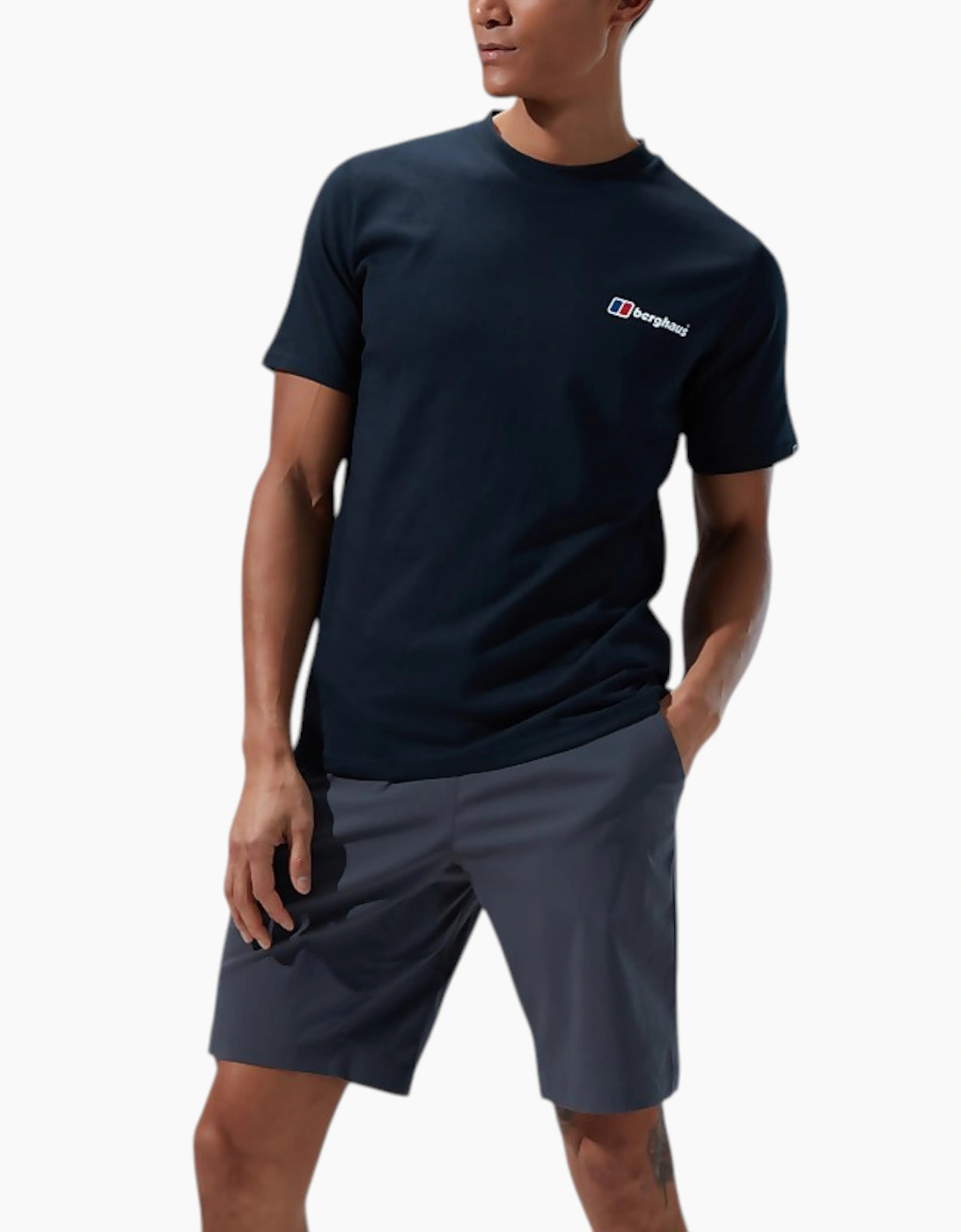 Berghaus Men's Berghaus Mens Calibration Line T Shirt Short Sleeve Back Graphic Cotton New Top - Black