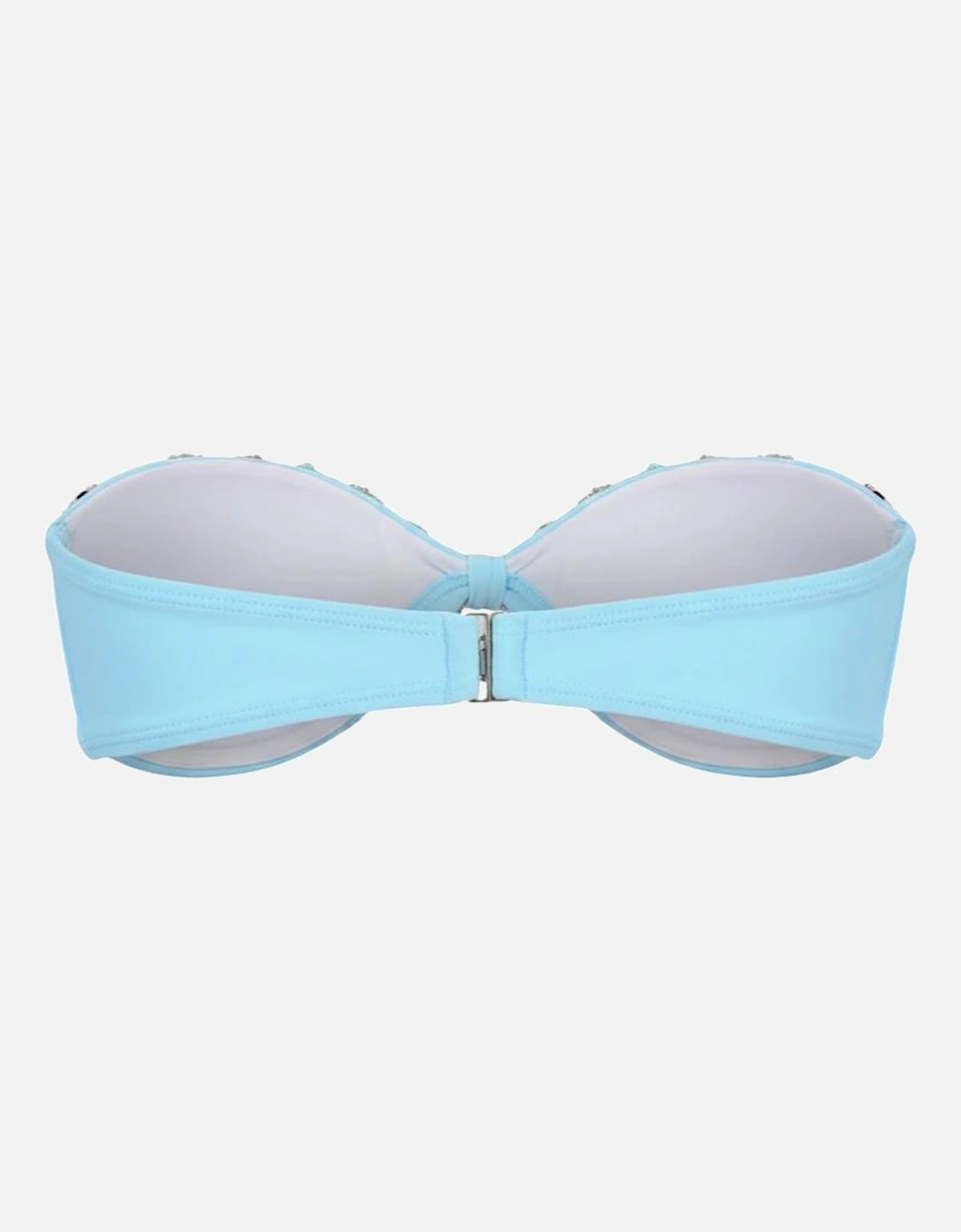 Quinn Clasp Closure Blue Bikini Top