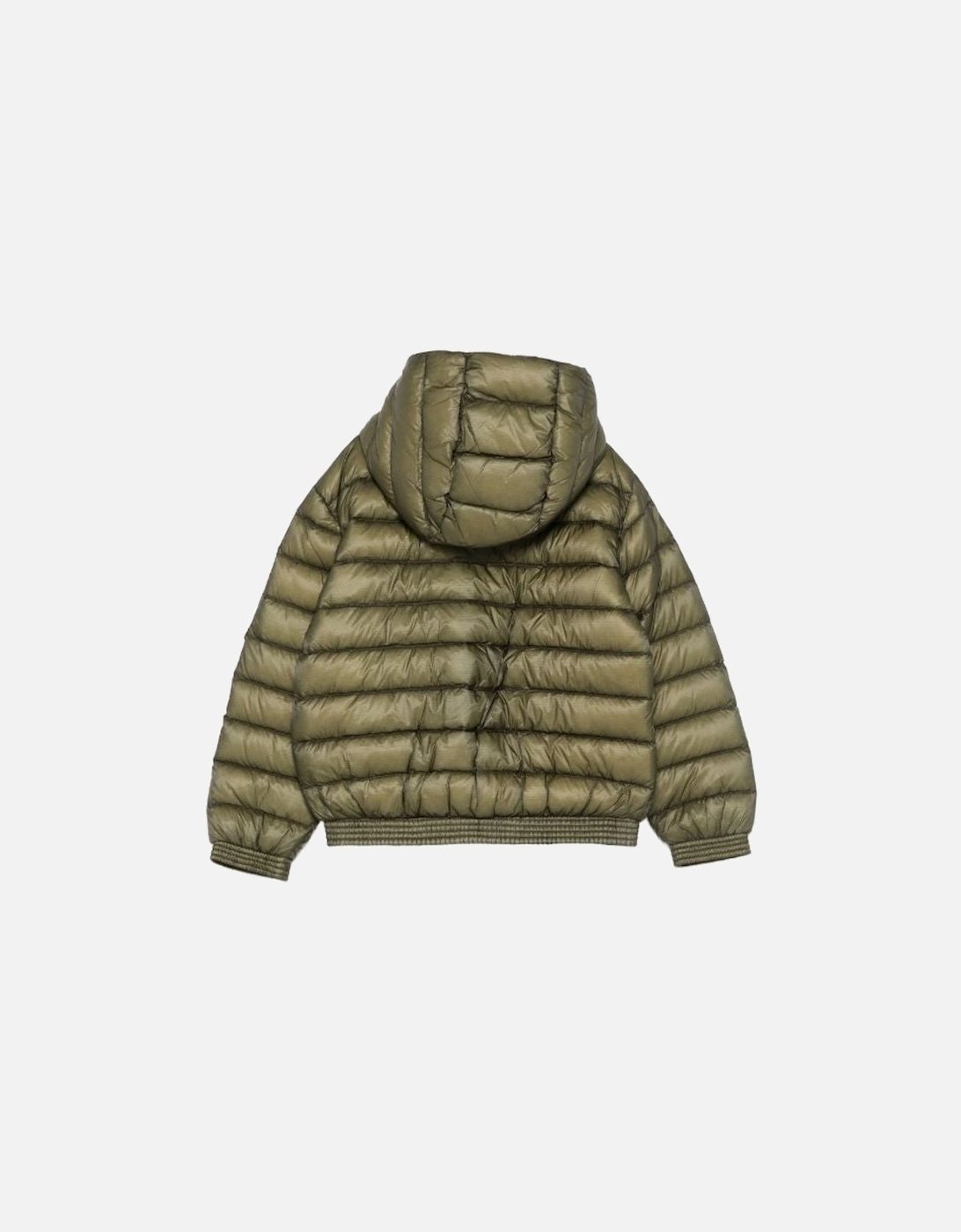 C.P COMPANY BOYS OLIVE GREEN QUILTED JACKET.