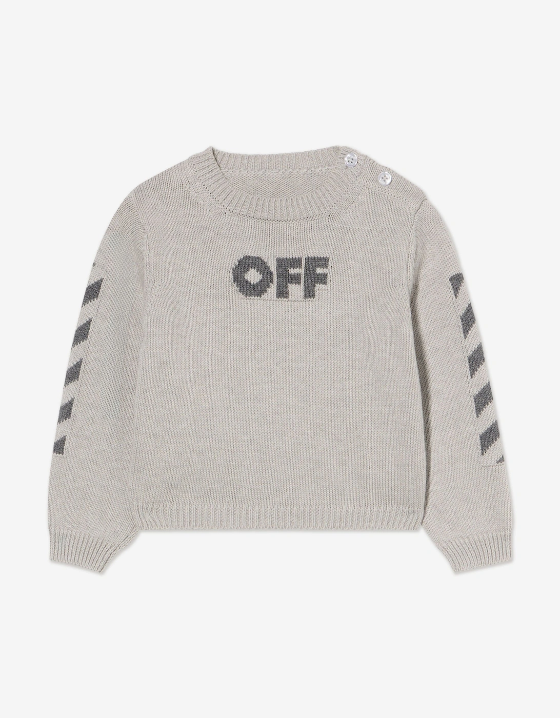 Baby Boys Off Diagonal Tracksuit in Grey