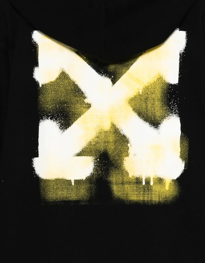 Kids Arrow Spray Hoodie in Black