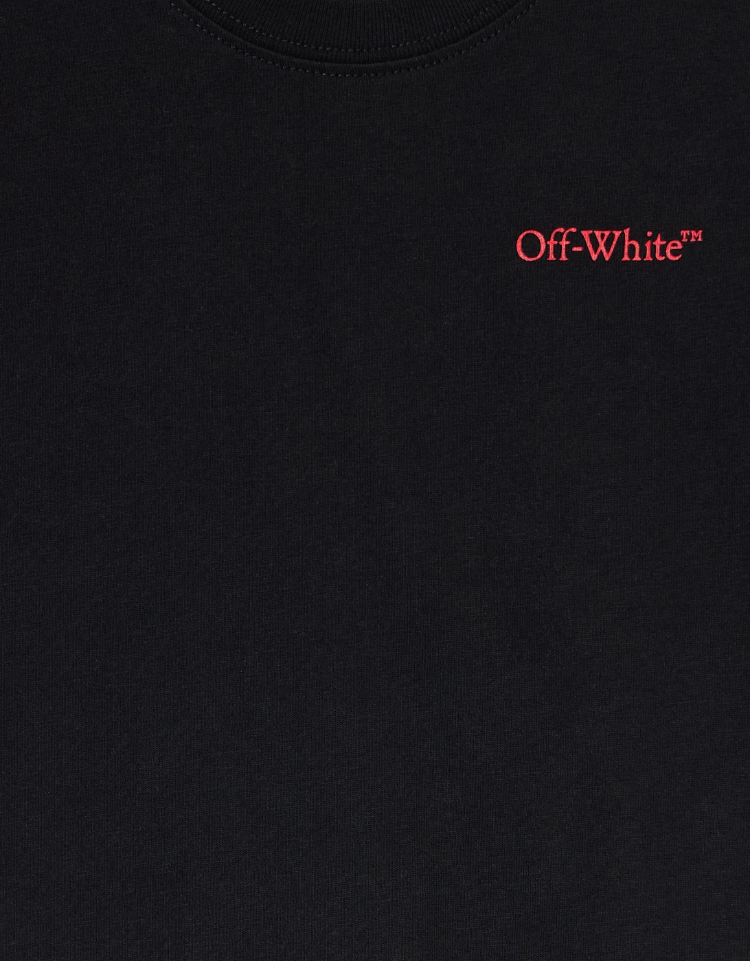 Kids Arrow Outline Flock T-Shirt in Black