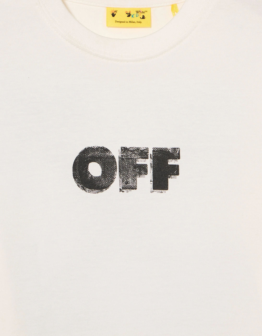 Kids Arrow Sponge Logo T-Shirt in White