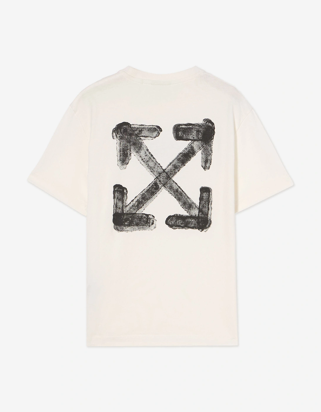 Kids Arrow Sponge Logo T-Shirt in White