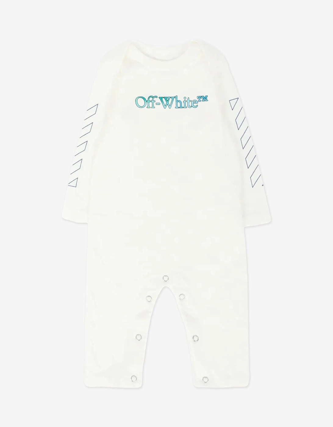 Baby Boys Bookish Watercolour Romper Set in White