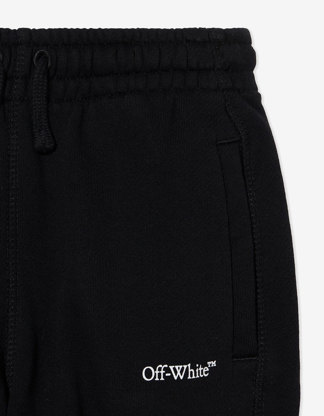 Kids Bookish Diagonal Joggers in Black