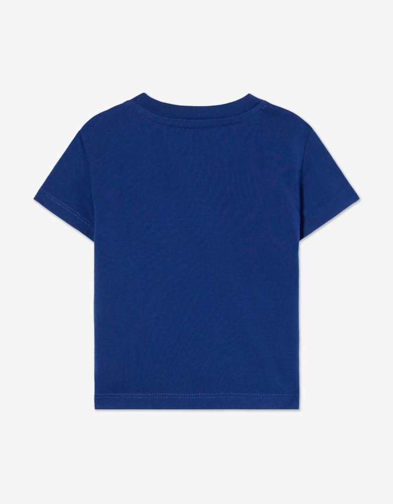 Baby Boys Big Bookish Crackle T-Shirt in Blue