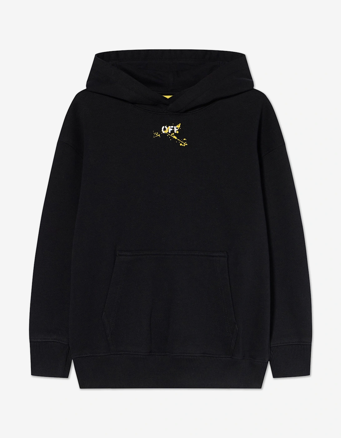 Kids Diagonal Splat Hoodie in Black, 5 of 4
