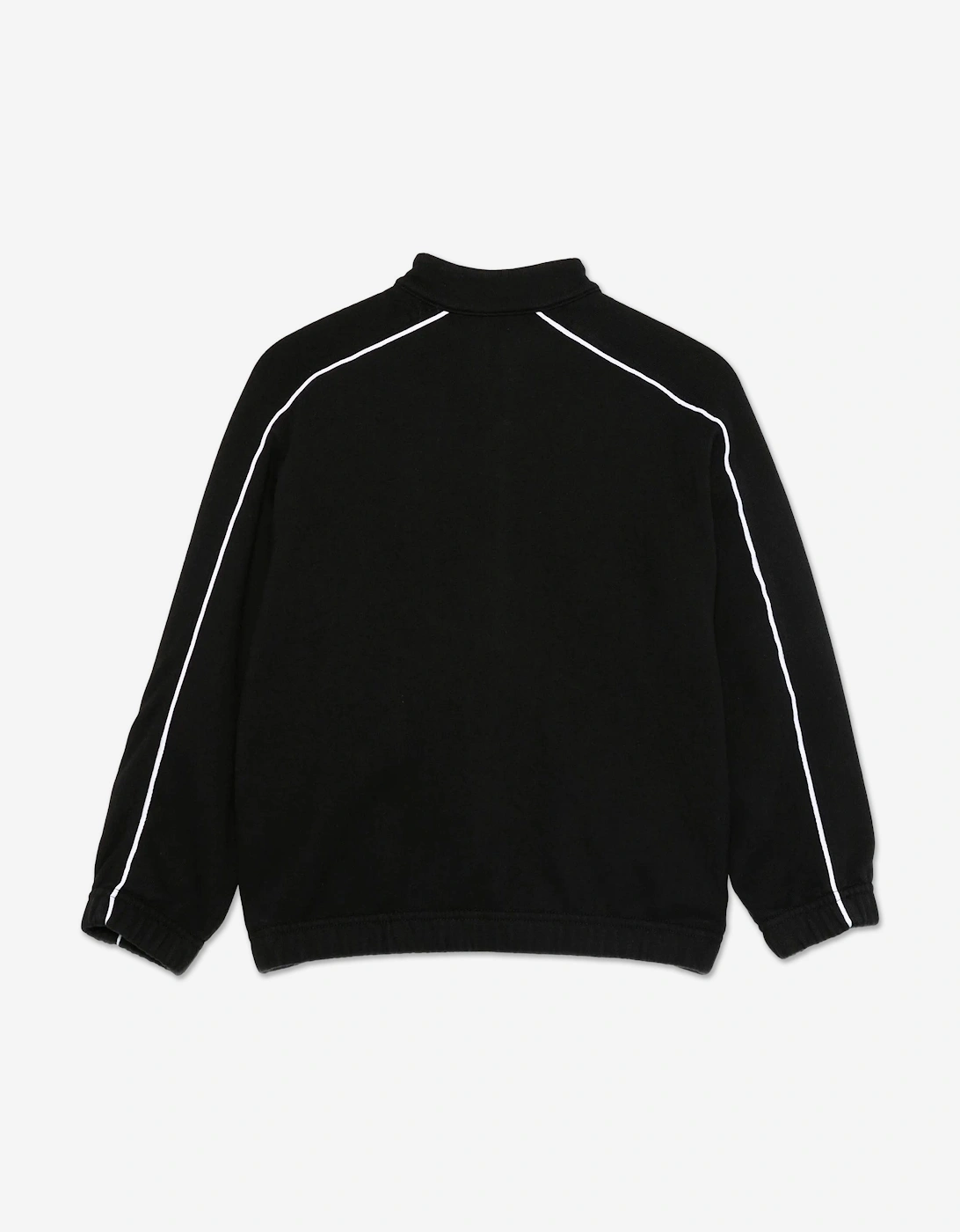 Boys Soccer Track Zip Up Top in Black