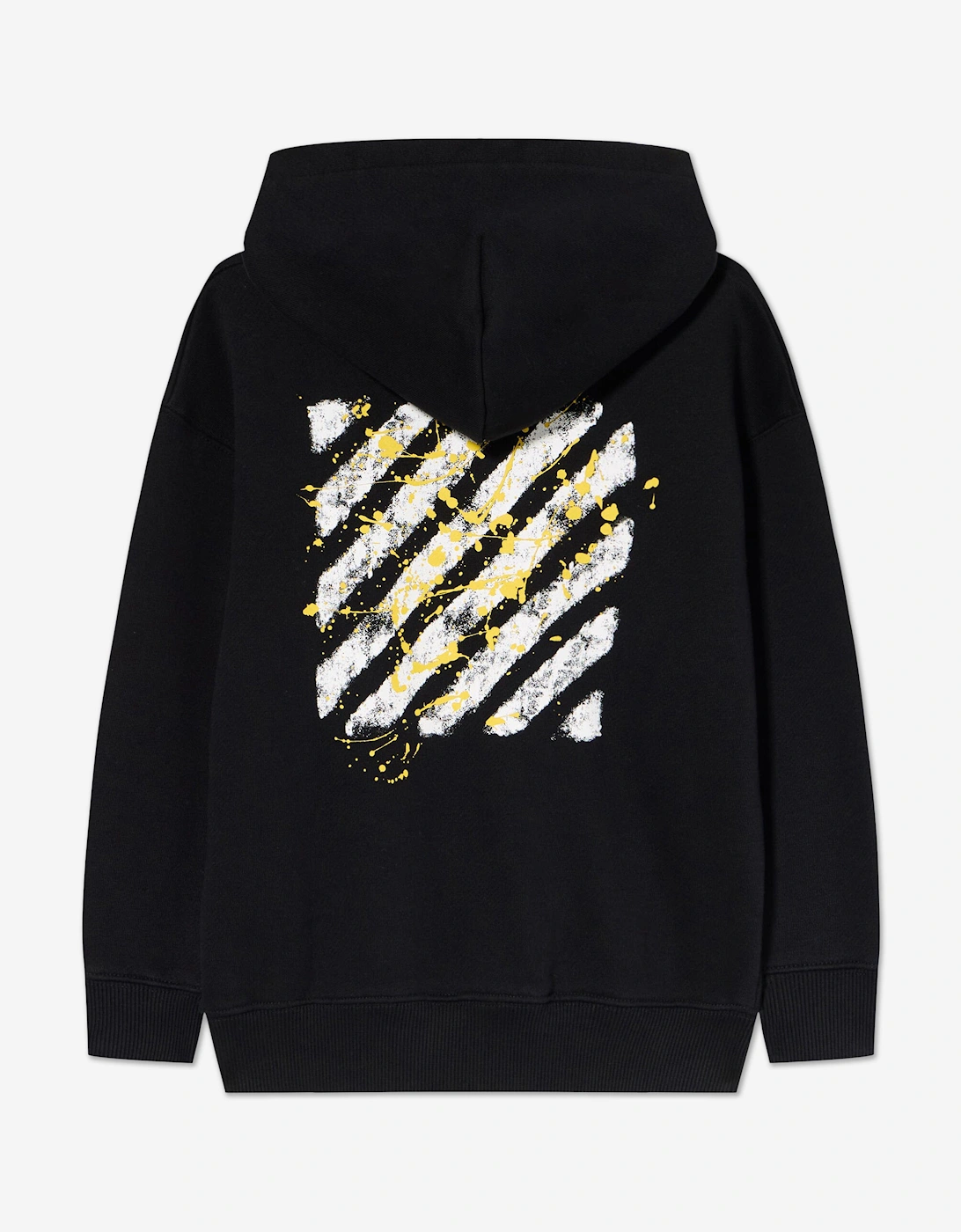 Kids Diagonal Splat Hoodie in Black