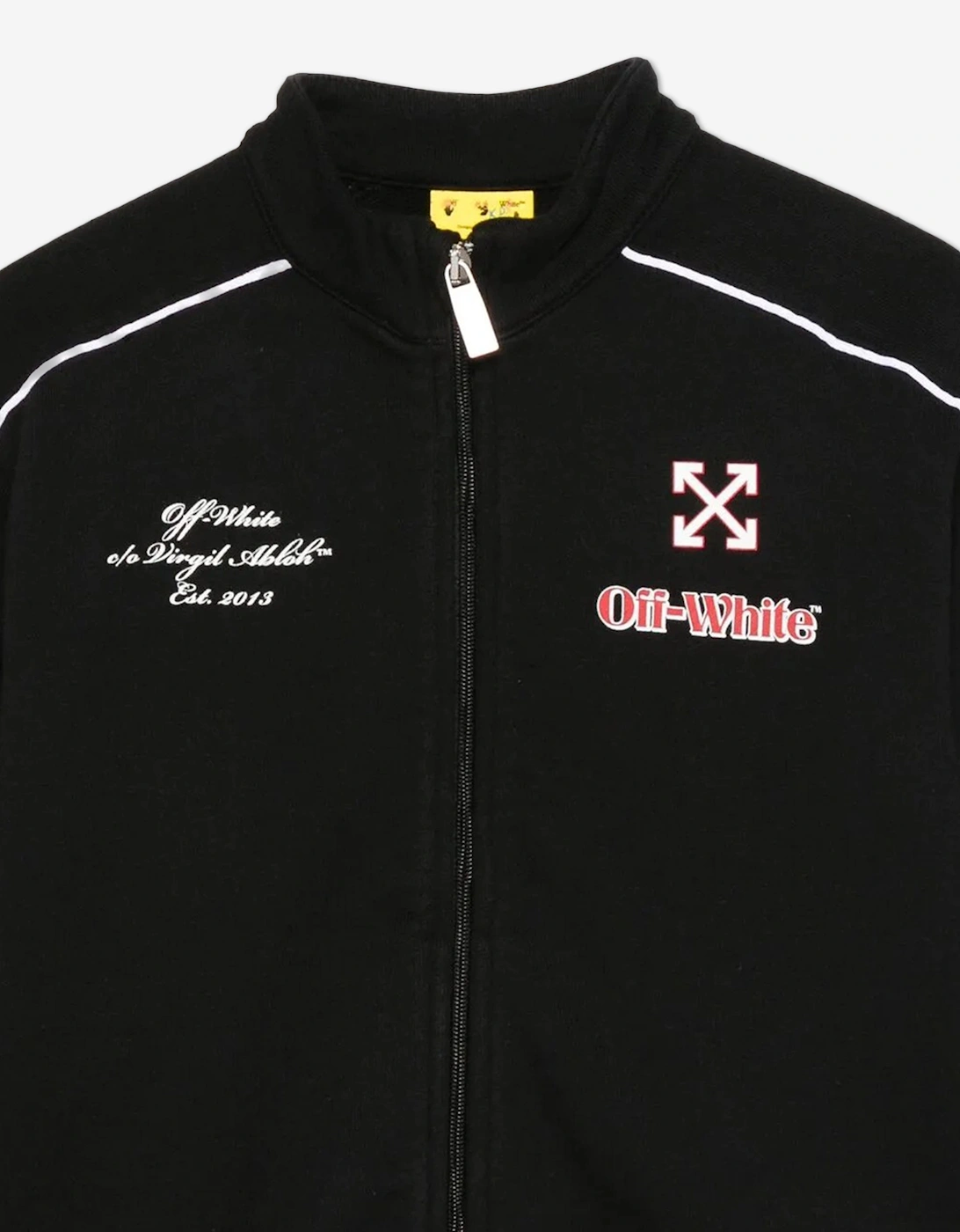 Boys Soccer Track Zip Up Top in Black