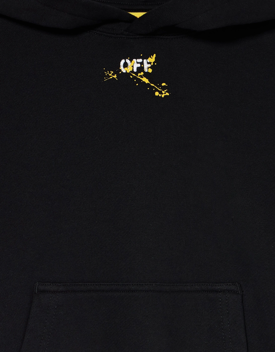 Kids Diagonal Splat Hoodie in Black