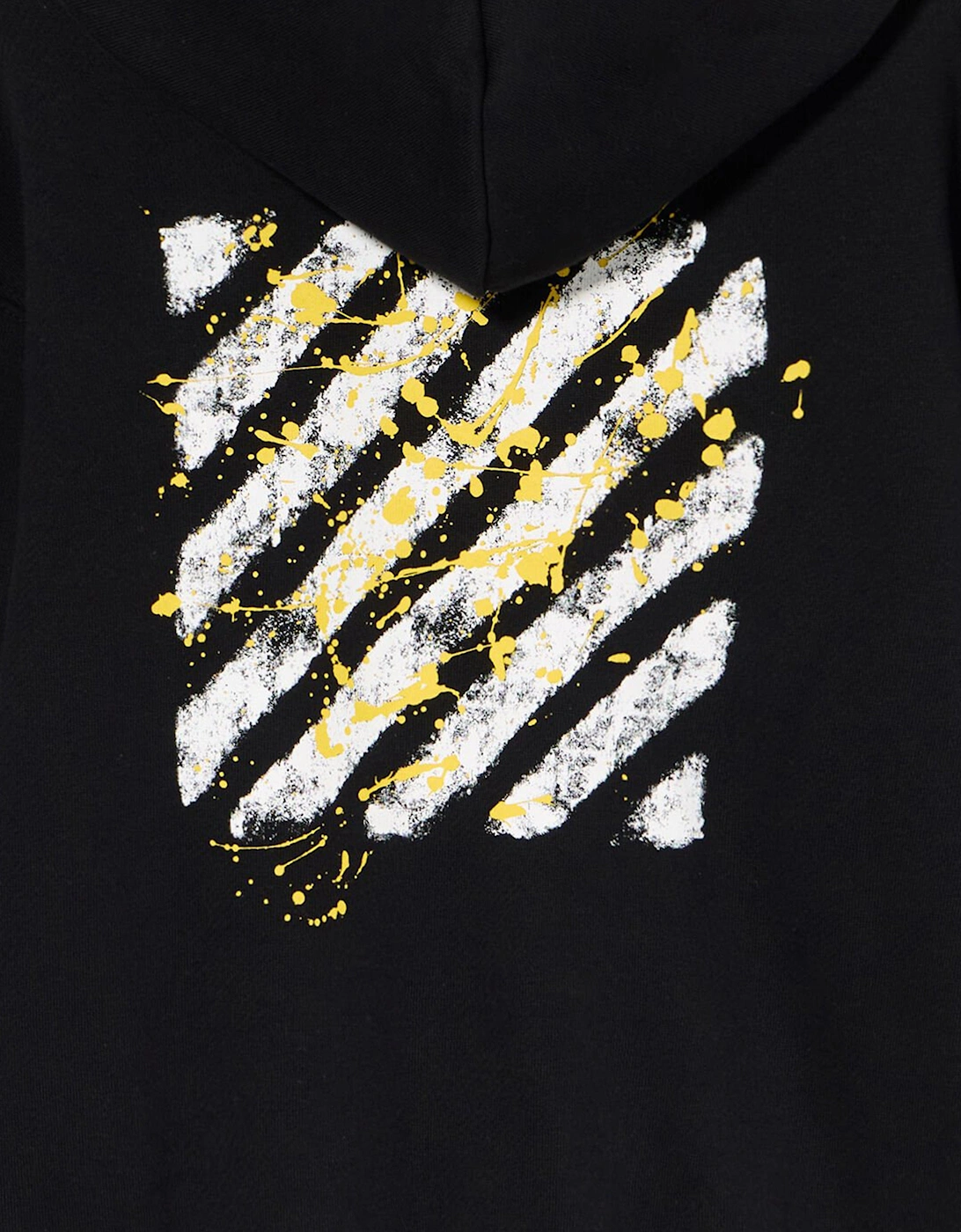 Kids Diagonal Splat Hoodie in Black