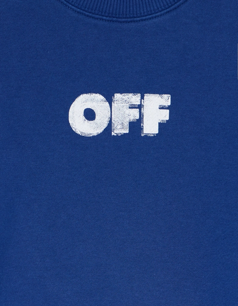 Kids Arrow Sponge Sweatshirt in Blue