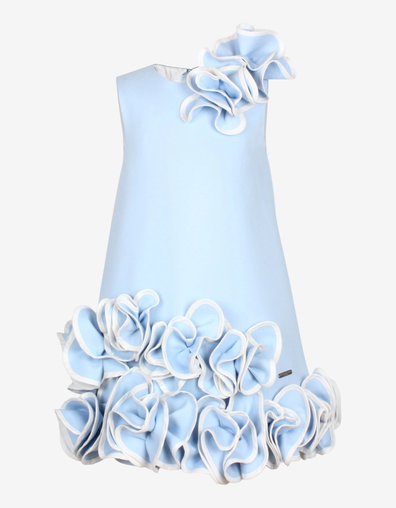 Girls Blossoming Love Dress in Blue