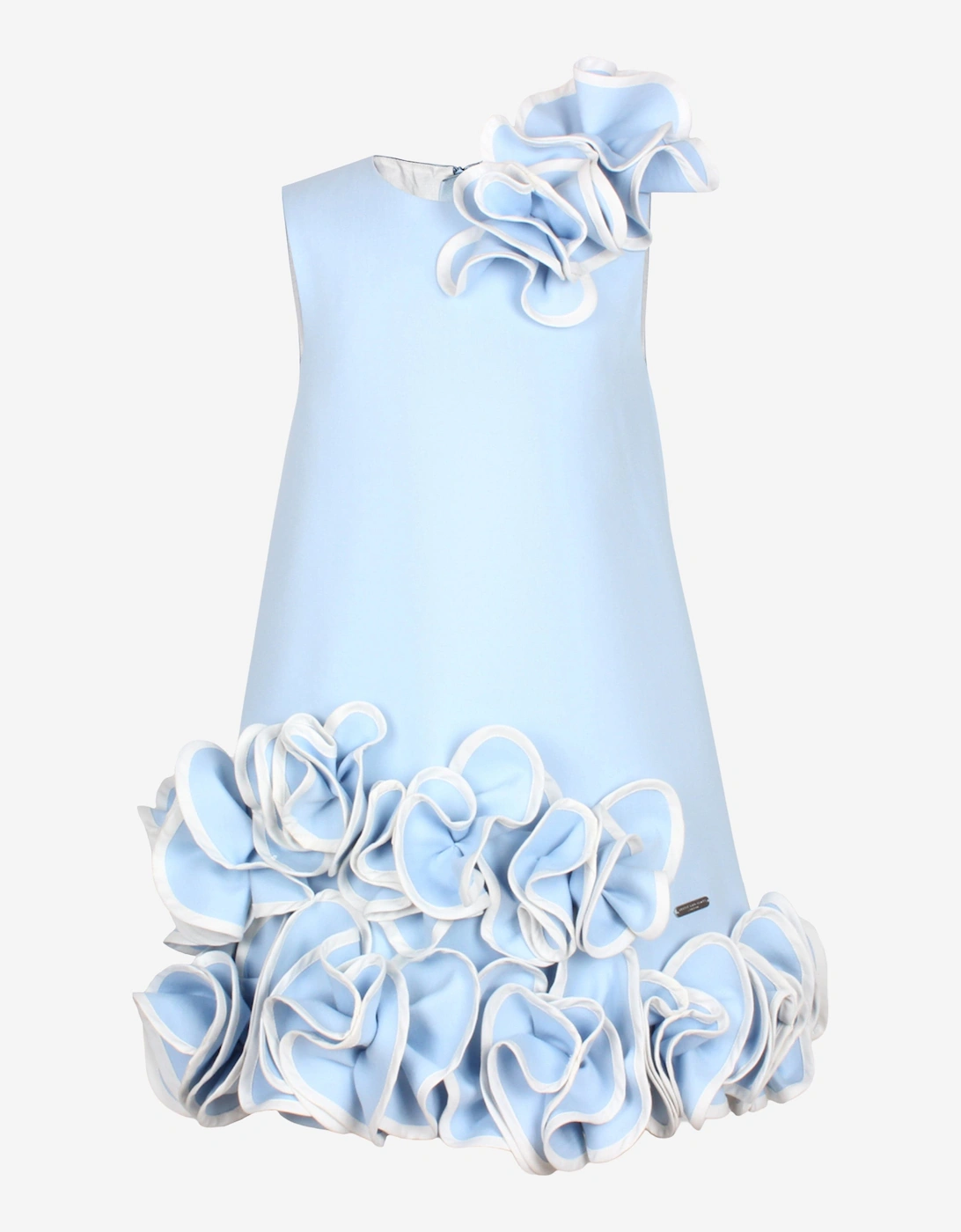 Girls Blossoming Love Dress in Blue, 5 of 4