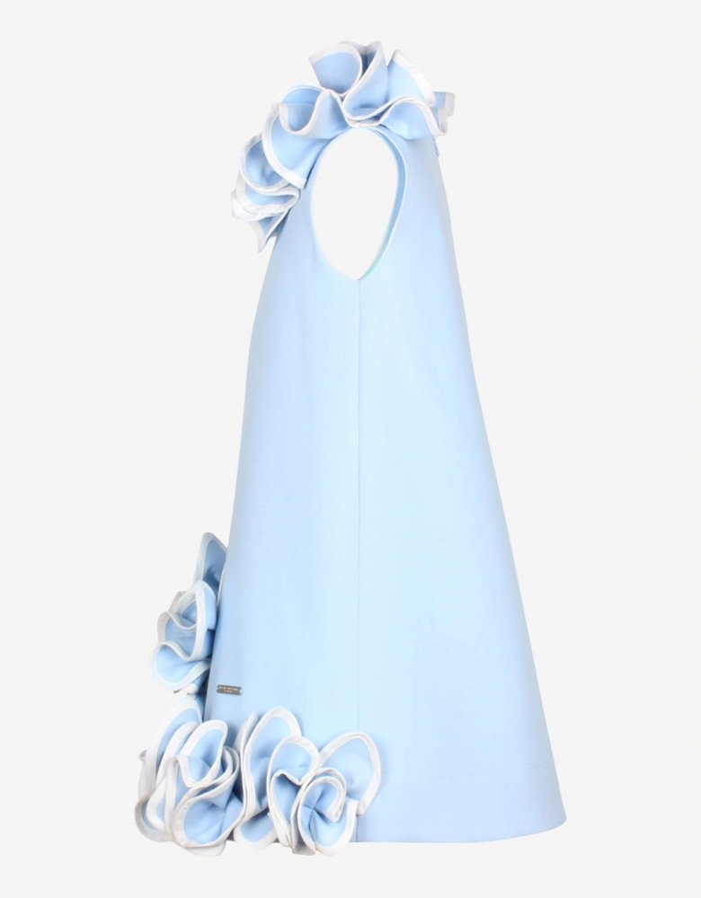 Girls Blossoming Love Dress in Blue