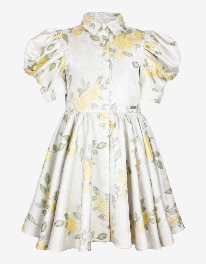 Girls Carousel Dress in Ivory