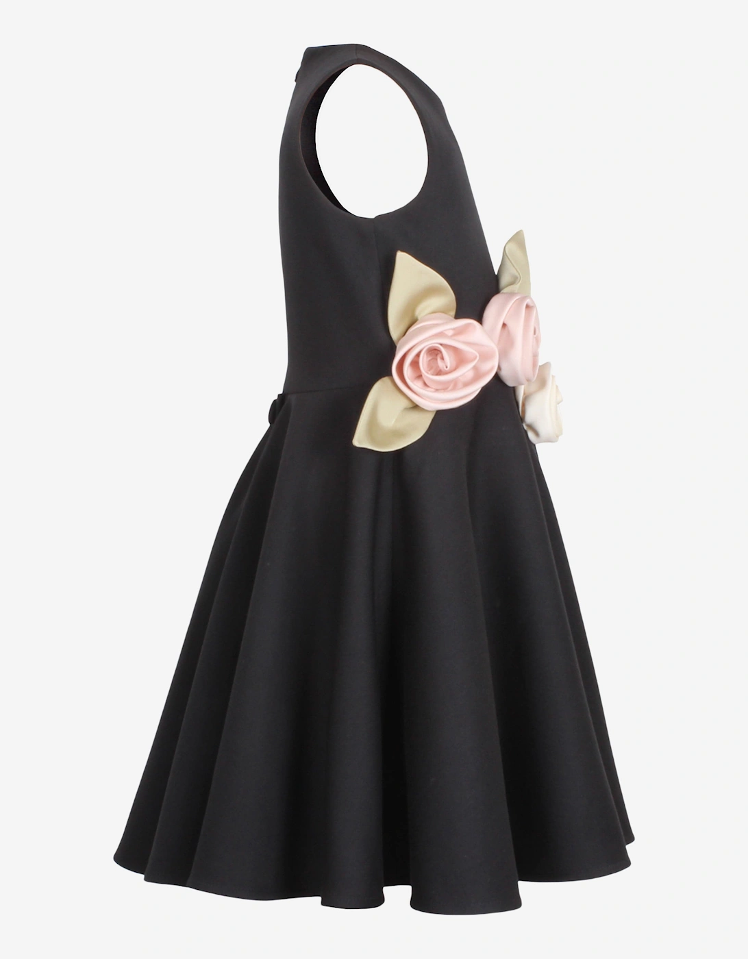 Girls Midsommer Dress in Black