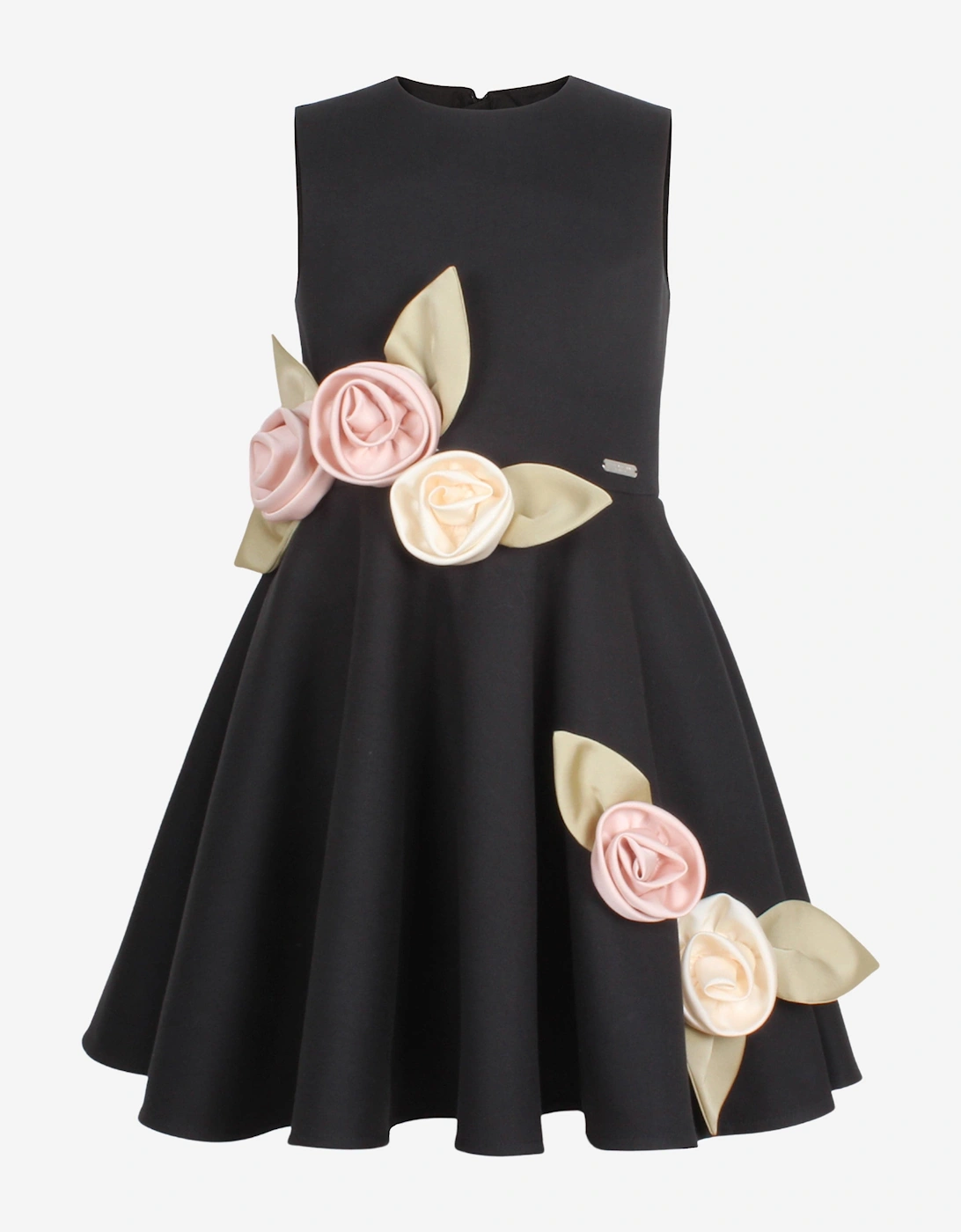 Girls Midsommer Dress in Black, 5 of 4