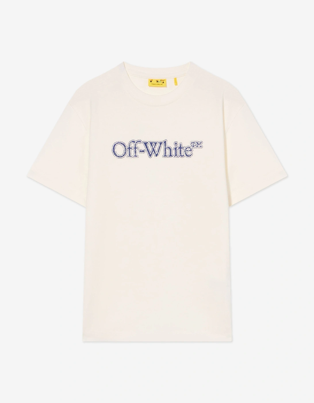 Boys Big Bookish Crackle Logo T-Shirt in White, 4 of 3