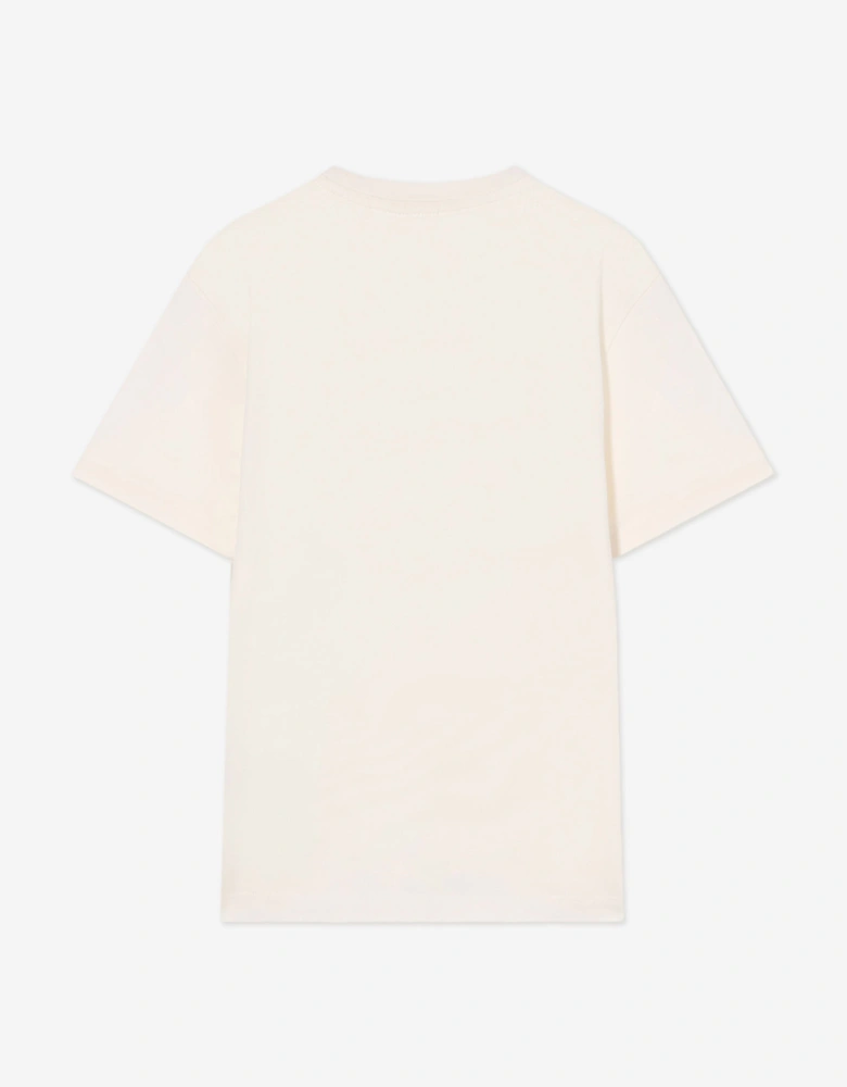 Boys Big Bookish Crackle Logo T-Shirt in White