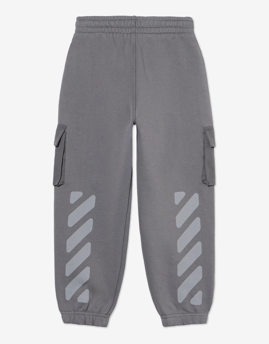 Boys Garment Dyed Cargo Joggers in Grey