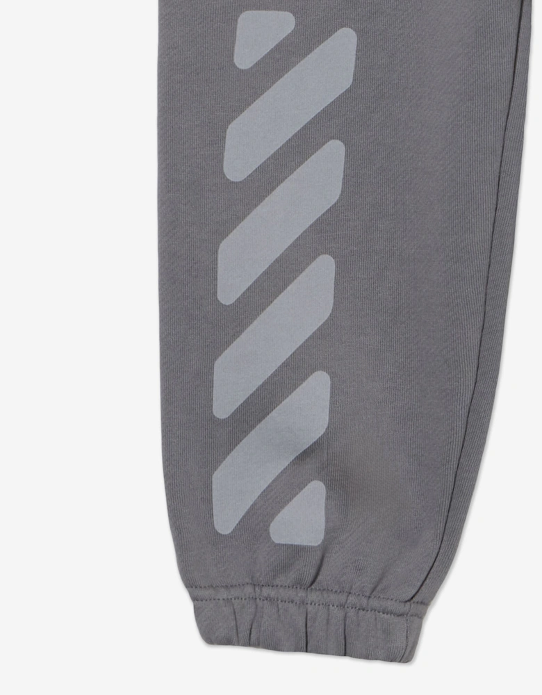 Boys Garment Dyed Cargo Joggers in Grey
