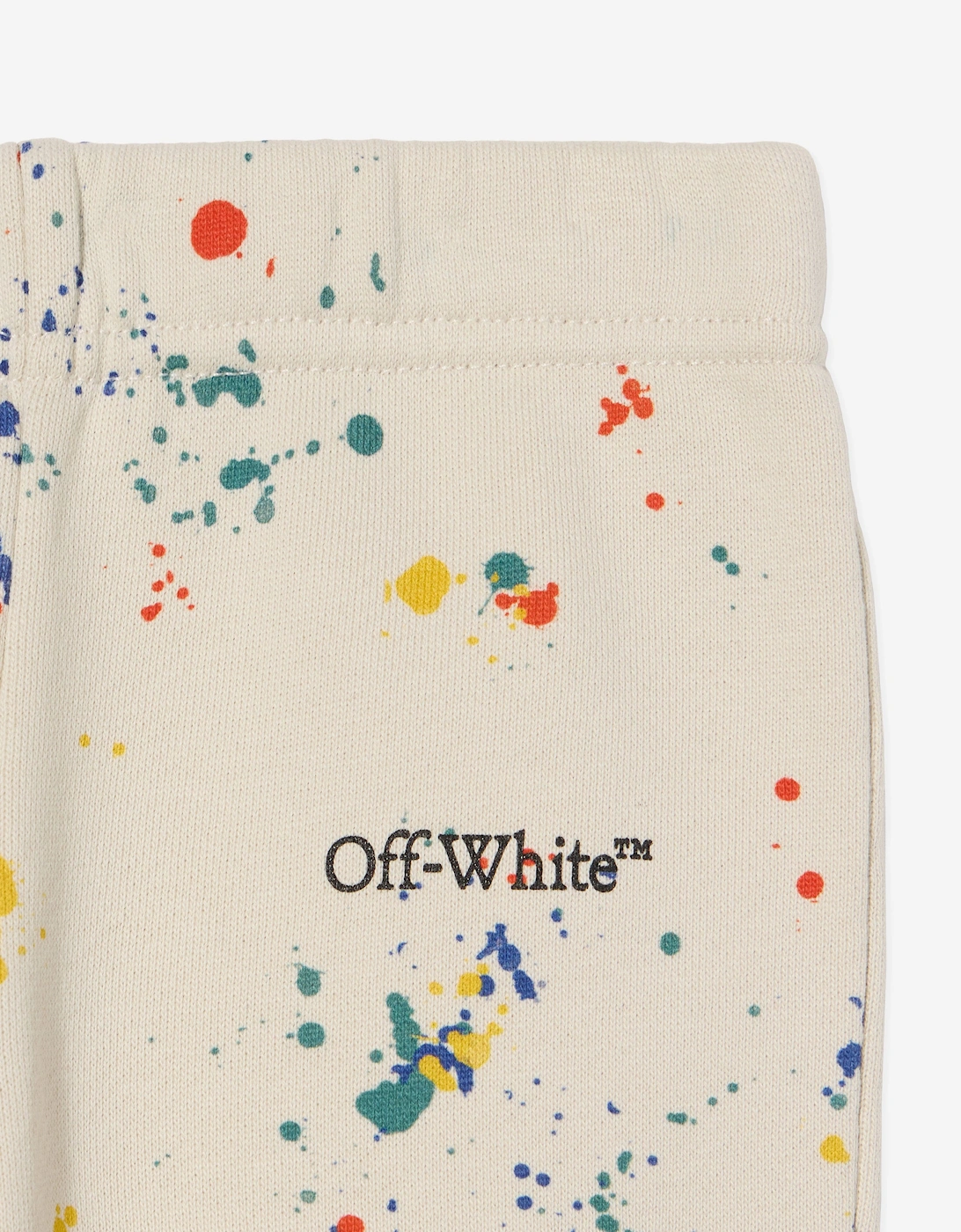 Baby Boys AOP Splat Joggers in Ivory