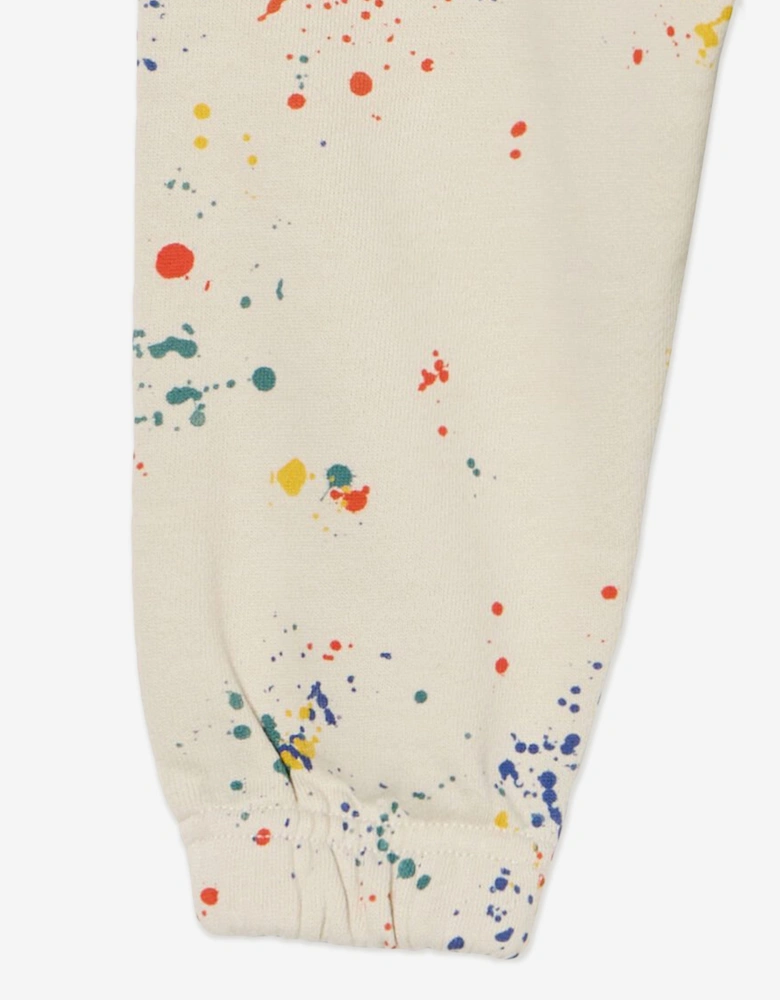 Baby Boys AOP Splat Joggers in Ivory
