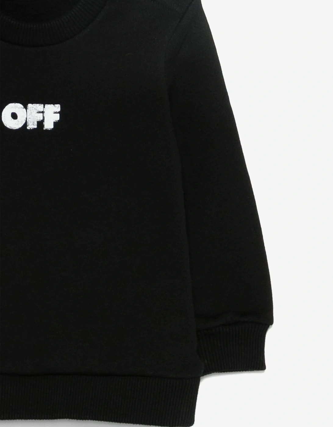 Baby Boys Arrow Sponge Sweatshirt in Black