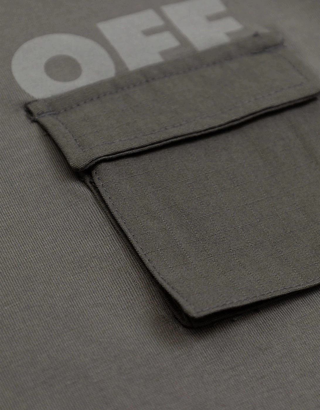 Boys Garment Dyed Cargo T-Shirt in Grey