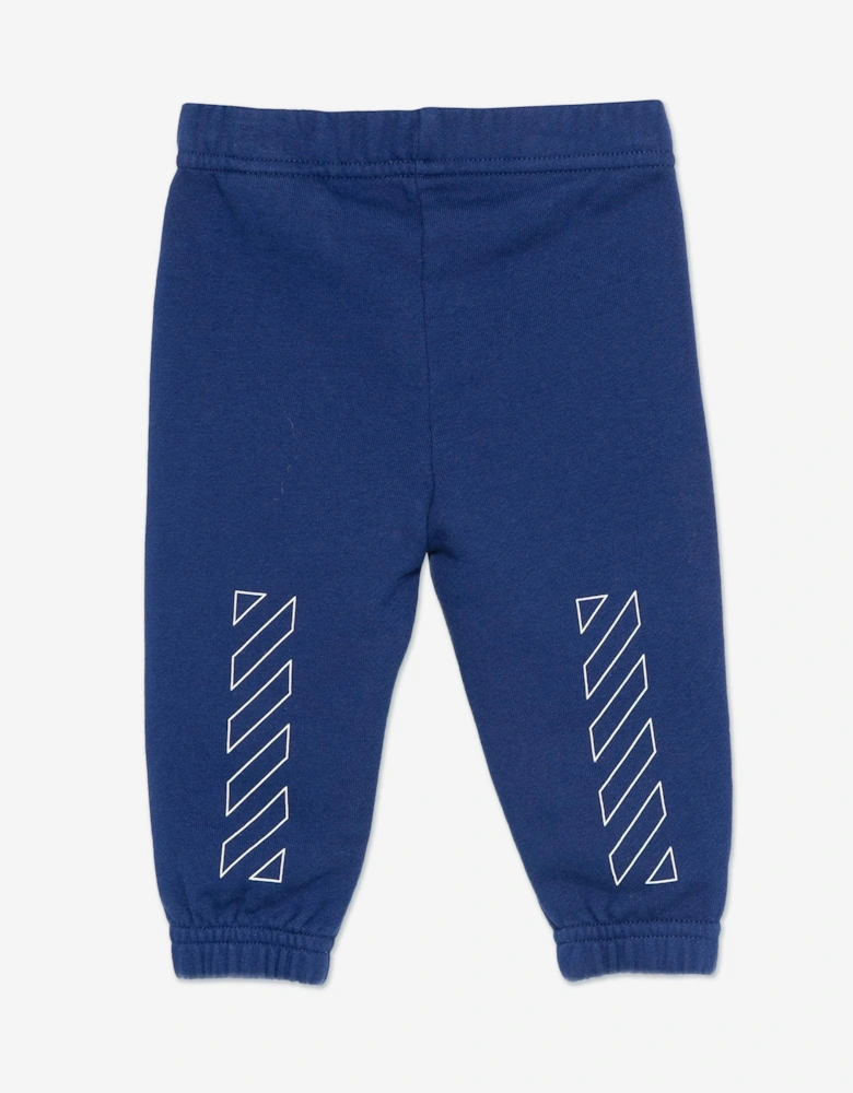 Baby Boys Bookish Diagonal Joggers in Blue