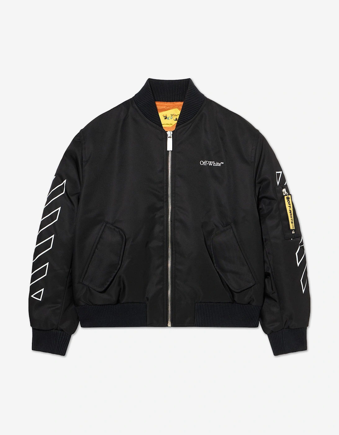 Kids Bookish Diagonal Bomber Jacket in Black, 5 of 4